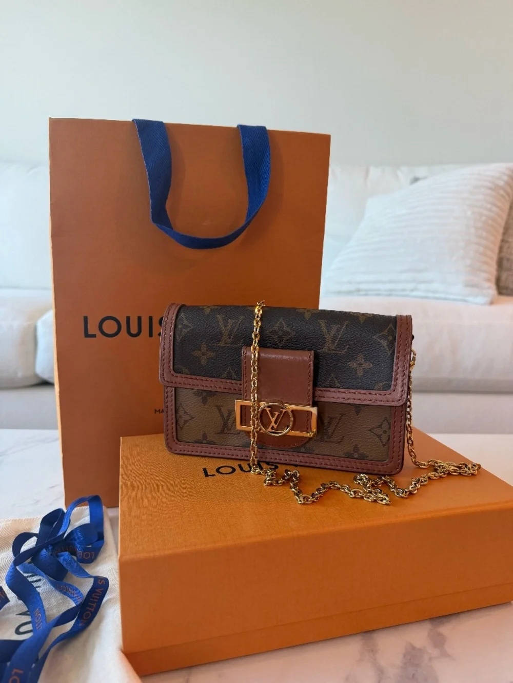 Louis Vuitton Dauphine Chain Wallet
